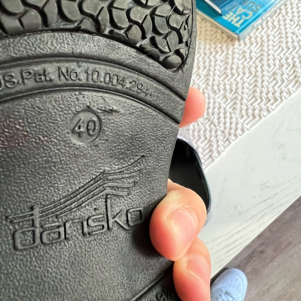 Dansko Lacy Leather Nursing Clogs - Picture 10 of 11